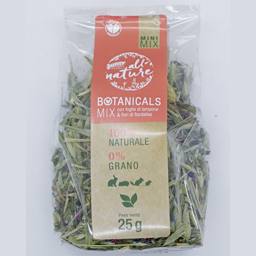 Bunny - Botanicals MINI MIX con Foglie di Lampone e Fiordaliso 25 g