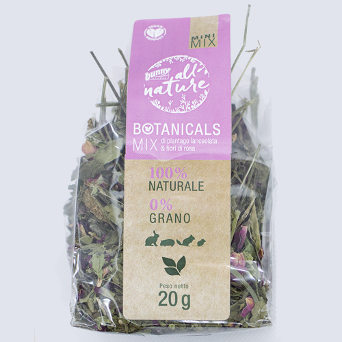 Bunny - Botanicals MINI MIX of Ribwort & Rose Blossoms 20 g