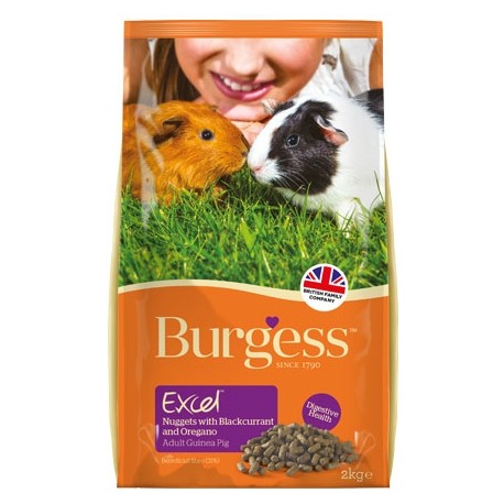 Burgess Excel - Crocchette per Cavie con Ribes Nero E Origano 2 kg