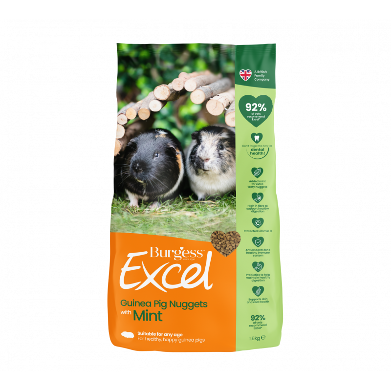 Burgess Excel - Crocchette per Cavie con Menta 1,5 kg