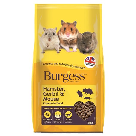 Burgess Excel - Criceto, Gerbillo e Topo 750 g