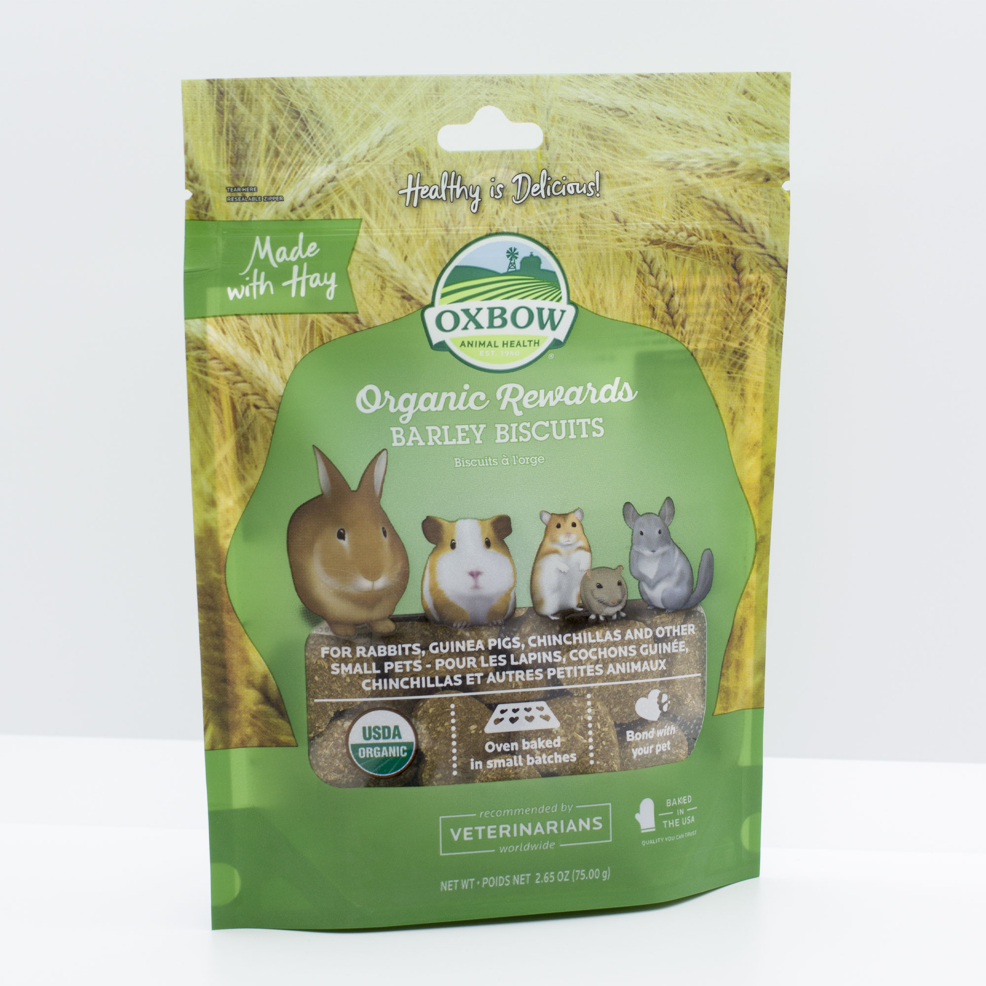 Oxbow - Bene Terra - Organic Barley Biscuits da agricoltura biologica 70 g