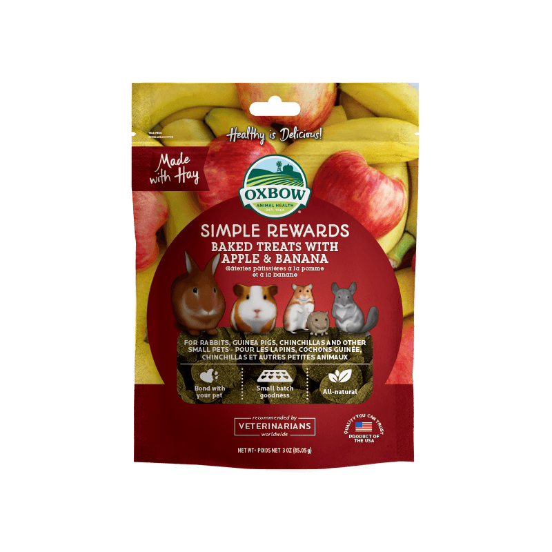 Oxbow - Simple Rewards - Baked Treats with Apple & Banana (Mela e Banana) 85 g