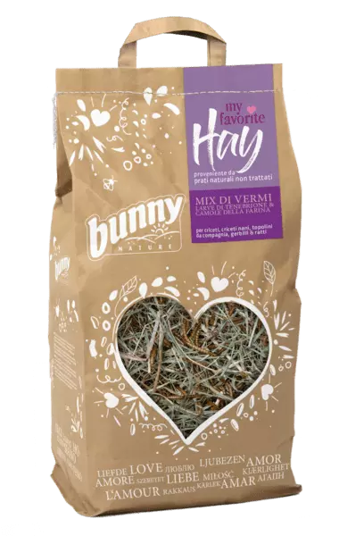 Bunny - Bunny My Favorite Hay - Fresh Hay whit Flourworms - Pure 100 g
