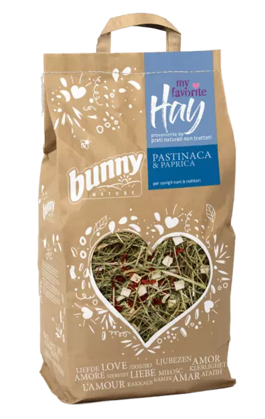 Bunny - Bunny My Favorite Hay - Fresh Hay with Parsnips and Paprika - Pure 100 g