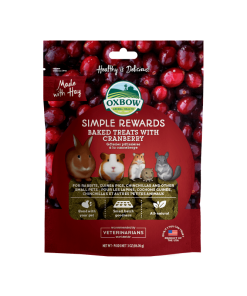 Oxbow - Simple Rewards - Baked Treats with Cramberry