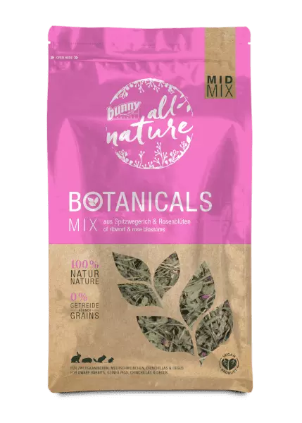 Bunny – Botanicals MID MIX di Plantago Lanceolata e Fiori di Rosa 120 g