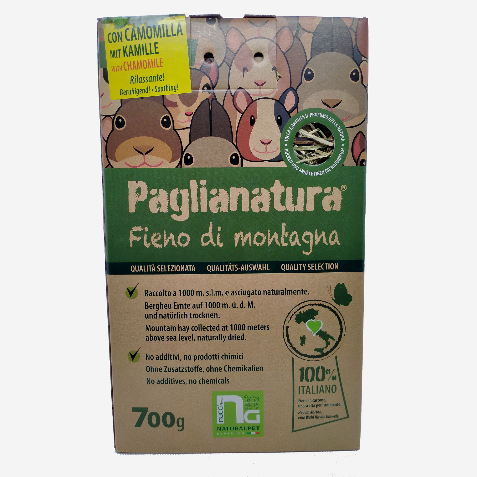 Paglianatura - Hay in Dispenser + CHAMOMILE 700 gr