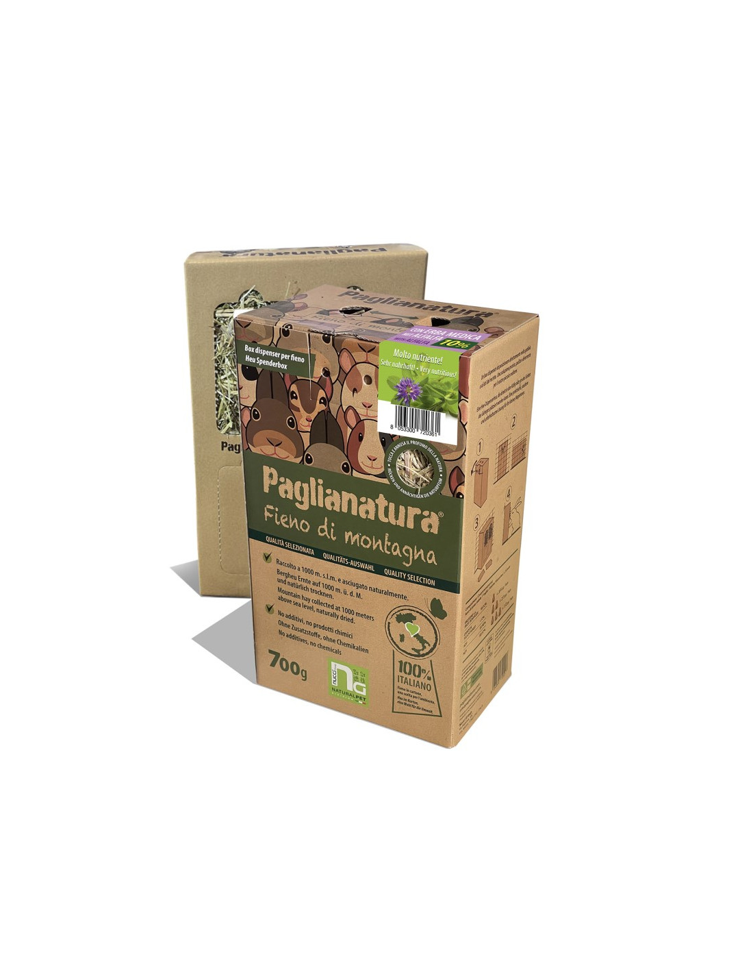 Paglianatura - Hay in Dispenser + ALFALFA 700 gr