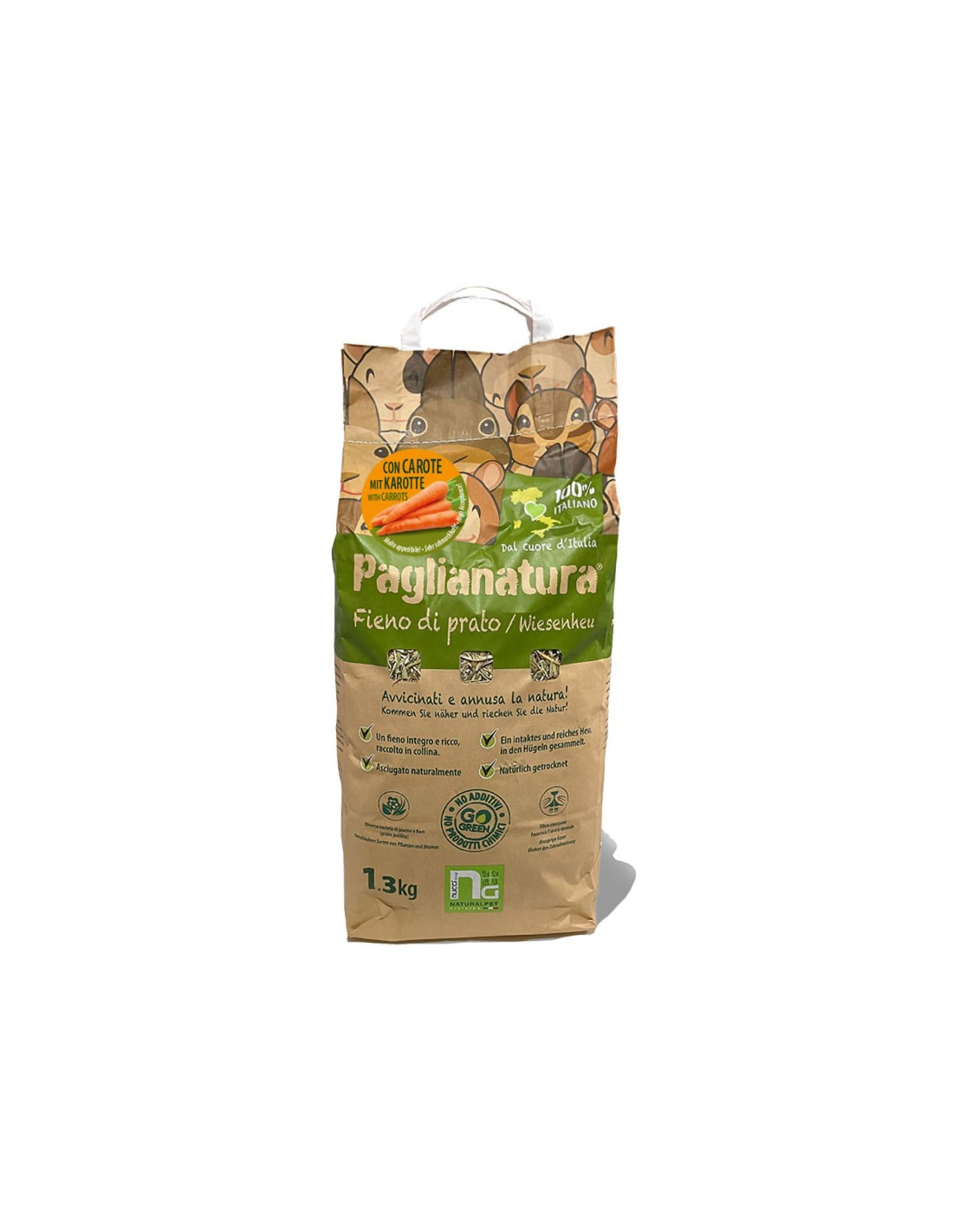 Paglianatura - Polyphyte hay stable meadow + CARROTS 1,3 kg